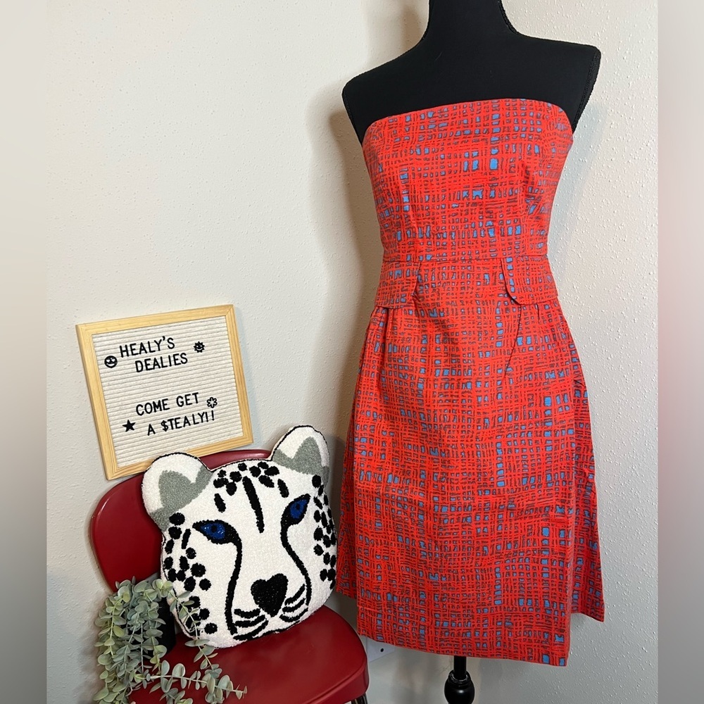 Anthropology Tabitha crosshatch dress